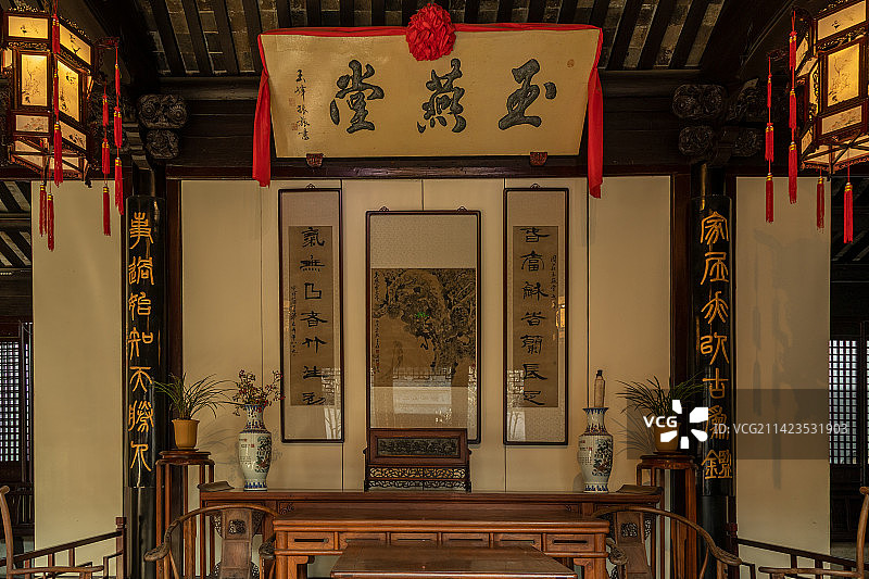 周庄张厅古建风光图片素材