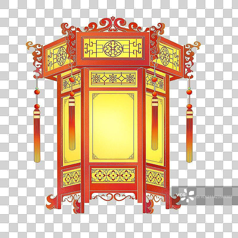 中国风灯笼元素图片素材