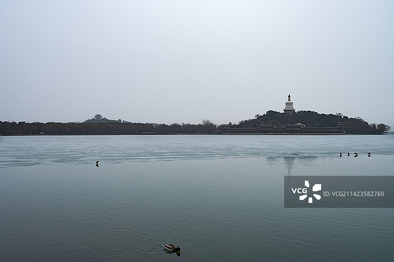 北海湖图片素材