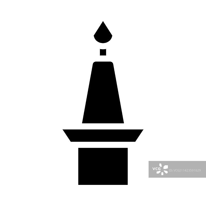 中国新年纯色图标蜡烛图片素材