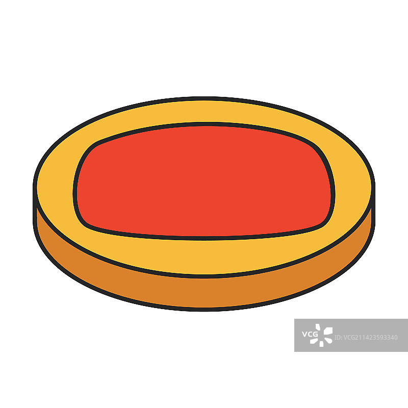 彩色饼干曲奇图标图片素材