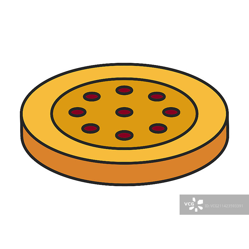 彩色饼干曲奇图标图片素材