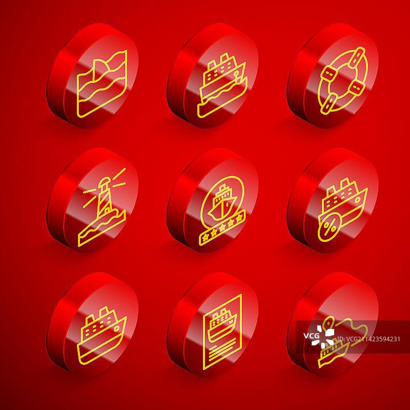 鲨鱼鳍、海浪和游轮图片素材