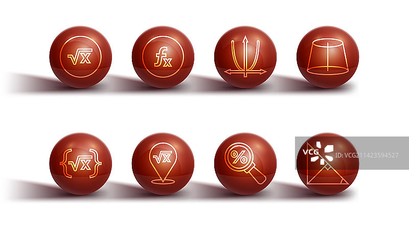 X的平方根符号几何图形线条设计图片素材