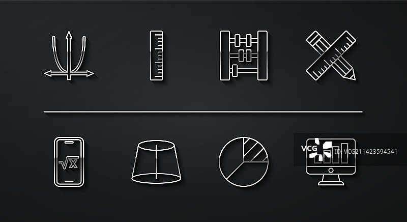 图表日程表平方根组合图片素材