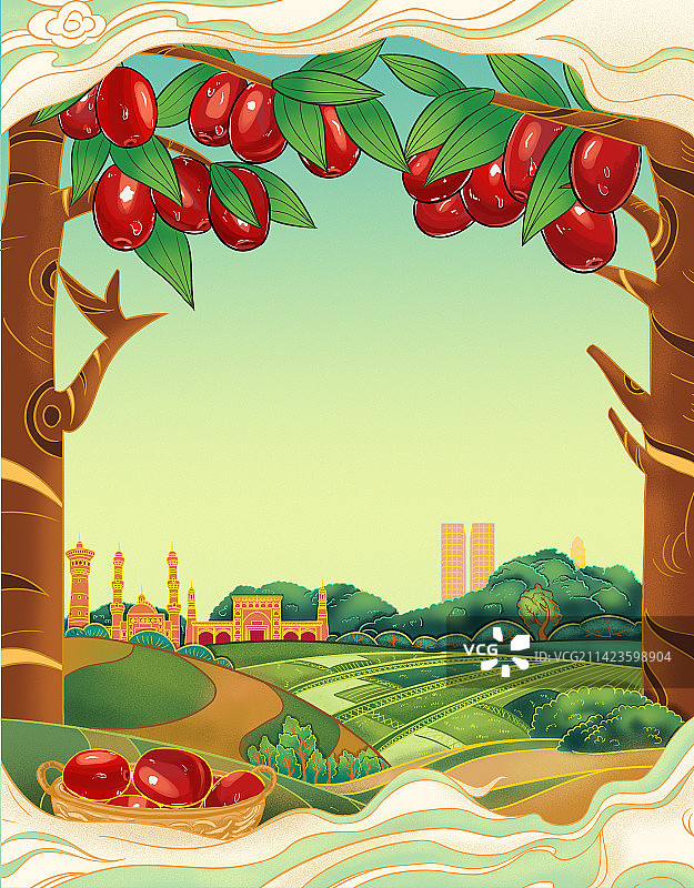 红枣插画图片素材