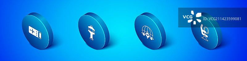 2.5D机票环球飞行套装图片素材