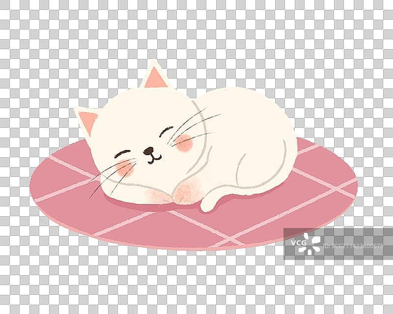 睡觉的小猫咪图片素材