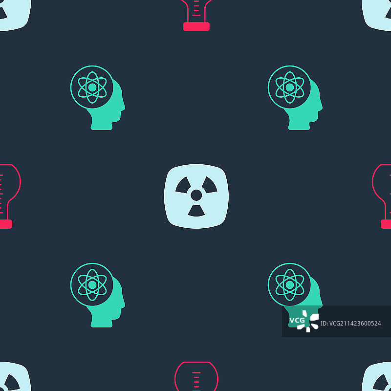 试管放射性原子无缝组合图片素材