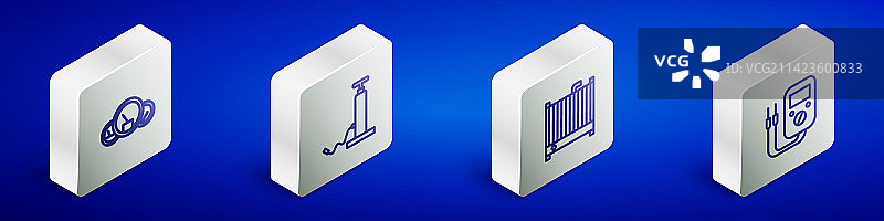 2.5D车速表汽车气泵图标图片素材