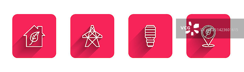 生态友好型房屋电塔LED灯图片素材