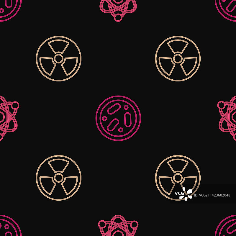 原子放射性培养皿图标图片素材