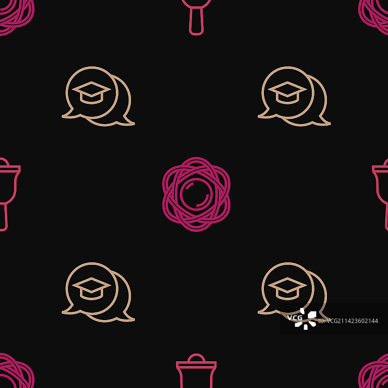 线条响铃毕业帽演讲图片素材