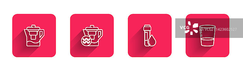 带滤水器的水壶试管组合图片素材