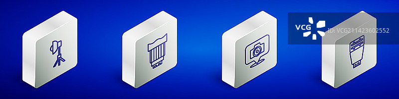 2.5D柔光箱灯相机照片图片素材