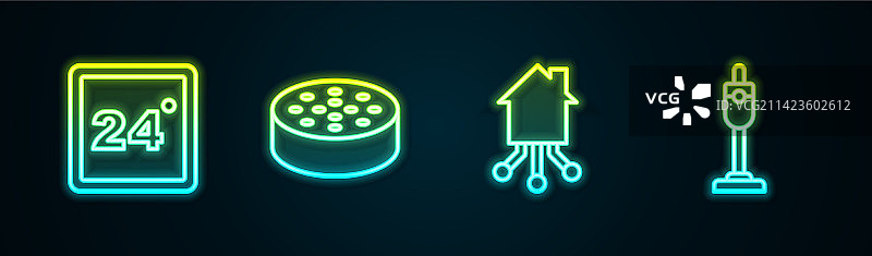 设置温控器：水传感器与智能家居图片素材