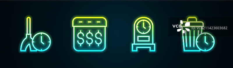 清洁时间、工资日历图片素材