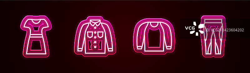 女士连衣裙衬衫毛衣和打底裤合集图片素材