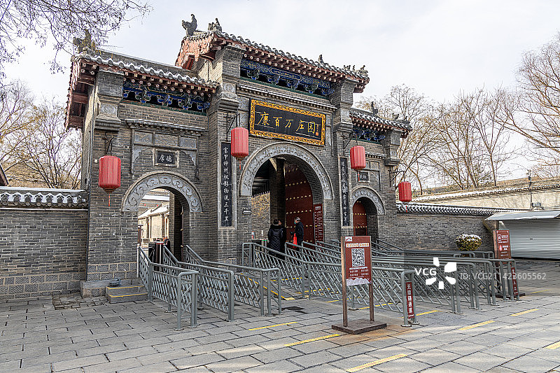 康百万庄园大门图片素材