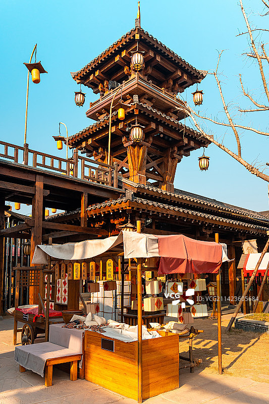 湖北钟祥莫愁村古建筑图片素材