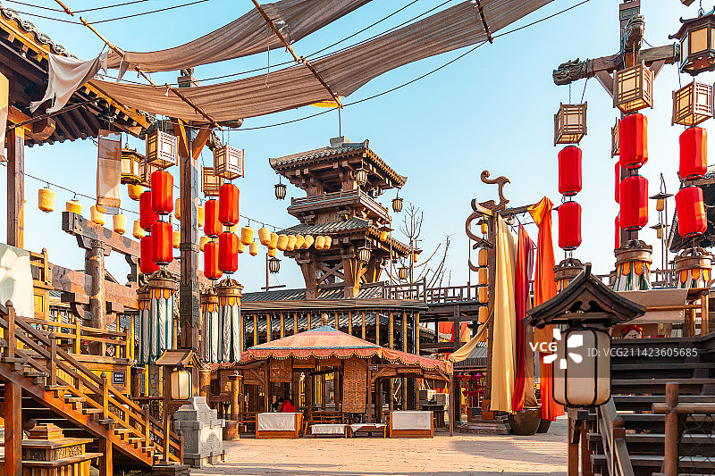 湖北钟祥莫愁村古建筑图片素材