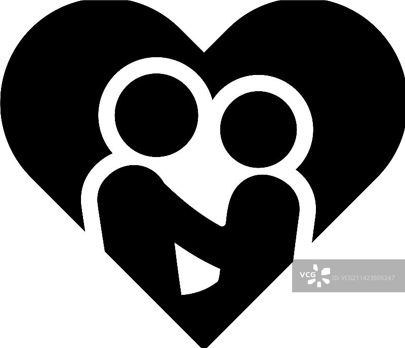 浪漫情侣情人节图标图片素材