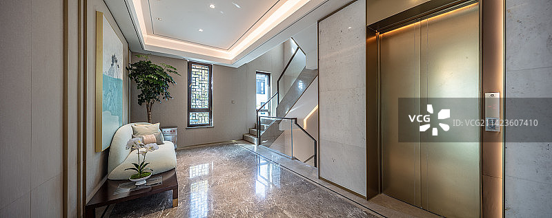 样板间电梯间走廊图片素材