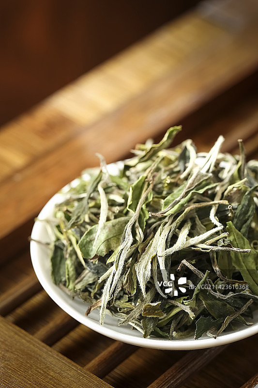 福鼎太姥山老白茶白牡丹图片素材