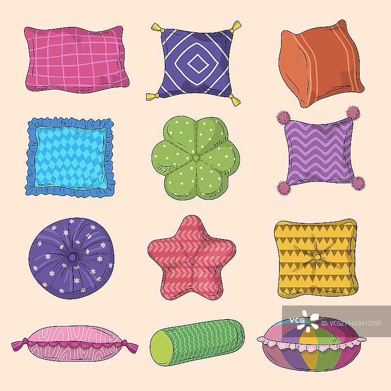 家居装饰枕头图片素材