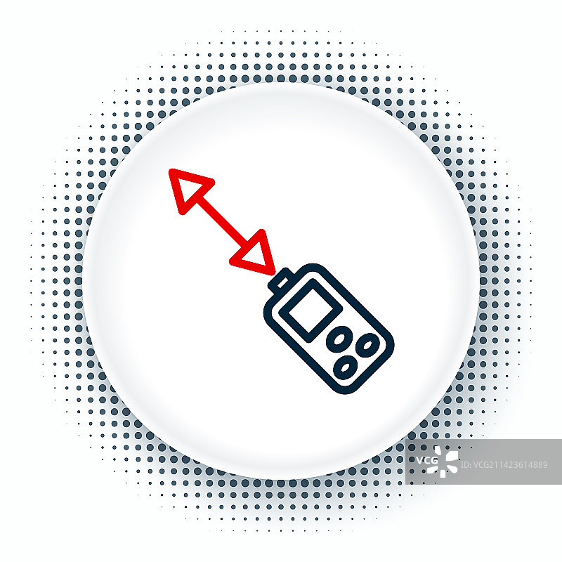 隔离的激光测距仪图标图片素材