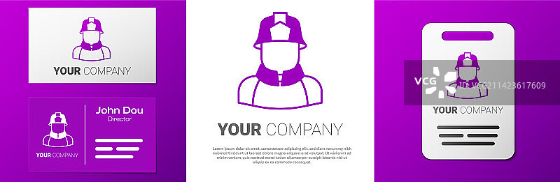 消防员图标标志图片素材