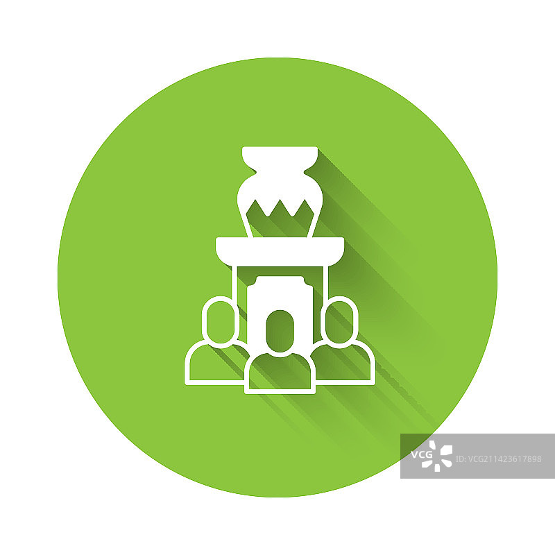 白色拍卖古董花瓶图标图片素材