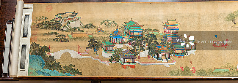 明代仇英的清明上河图图片素材