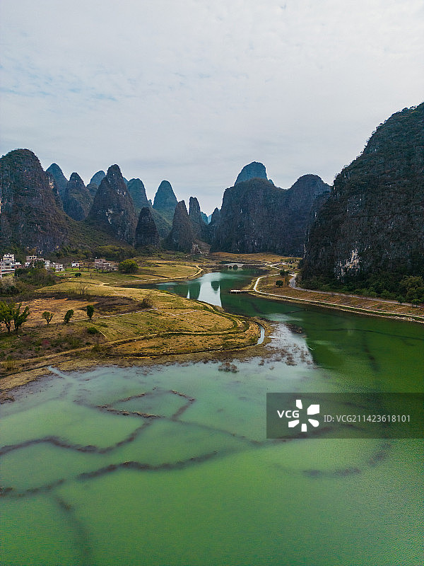 广西贺州钟山县水墨田园风景区图片素材