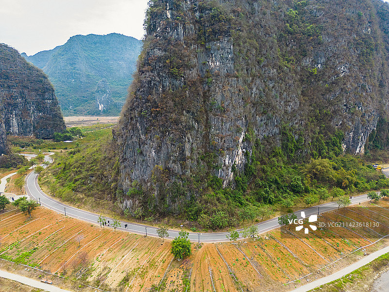 广西贺州钟山县水墨田园风景区图片素材