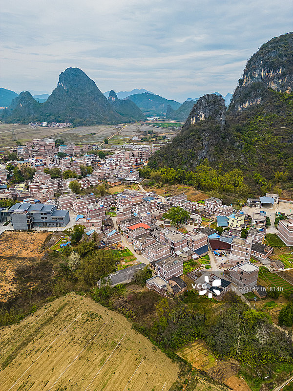 广西贺州钟山县水墨田园风景区图片素材