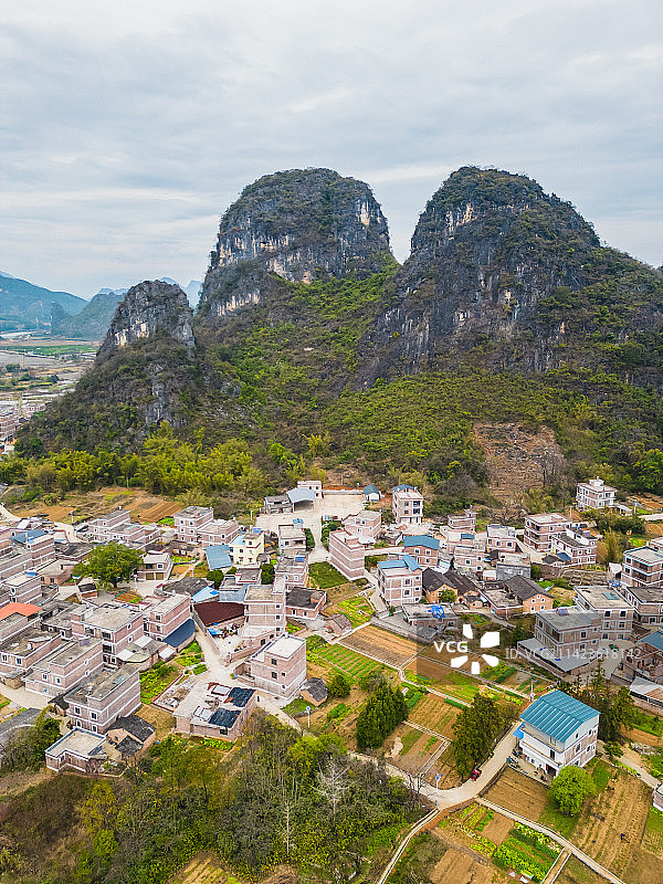 广西贺州钟山县水墨田园风景区图片素材