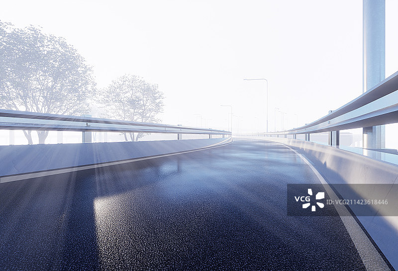 上海户外高架桥道路图片素材