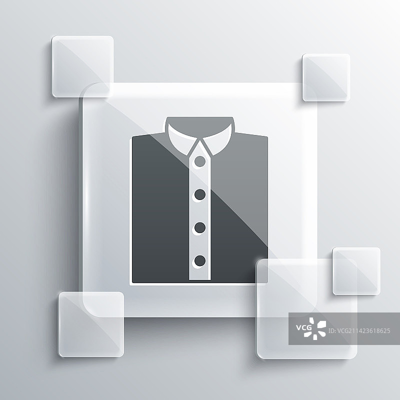 灰色衬衫图标，灰色背景图片素材
