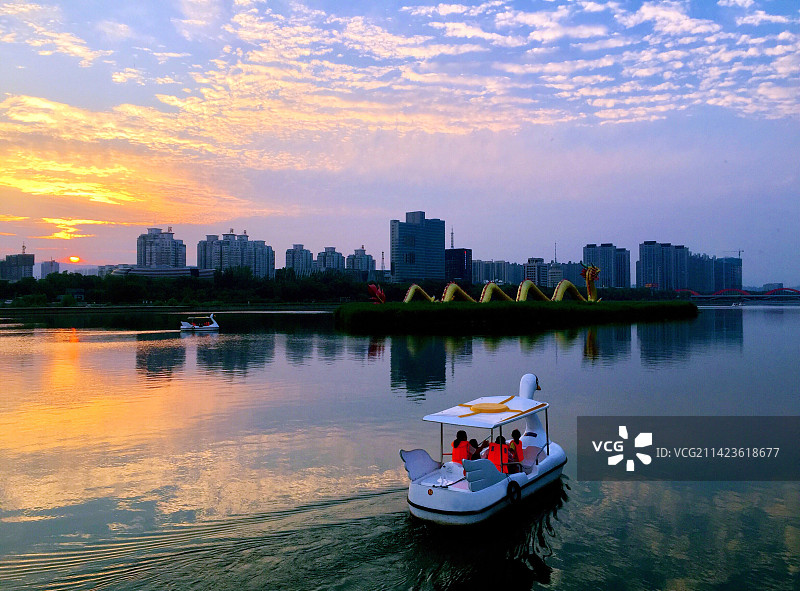 山西太原汾河公园（国家AAAA级旅游景区）景观图片素材