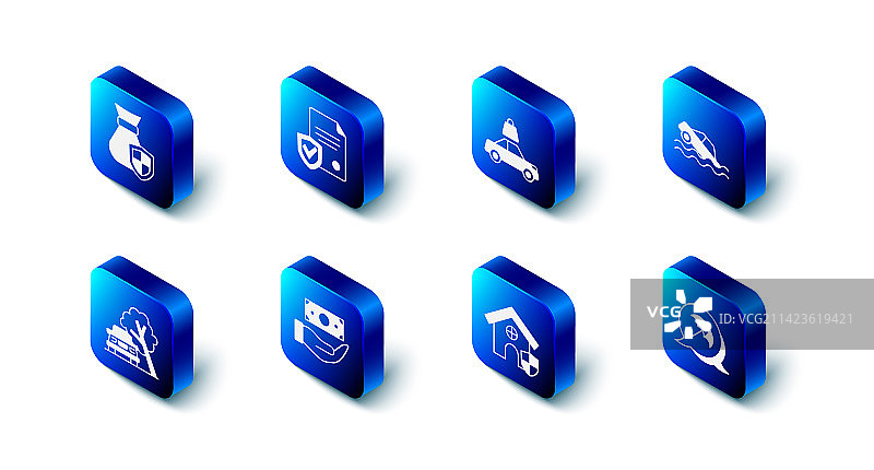 带盾牌的汽车保险水淹车合同图片素材