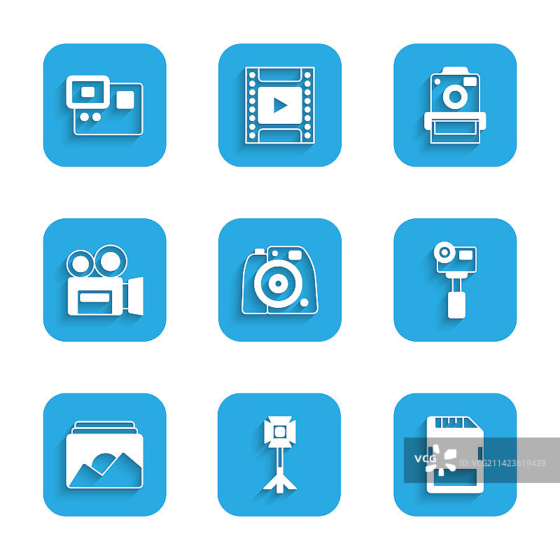 相机照片影棚柔光箱灯泡SD卡设置图片素材