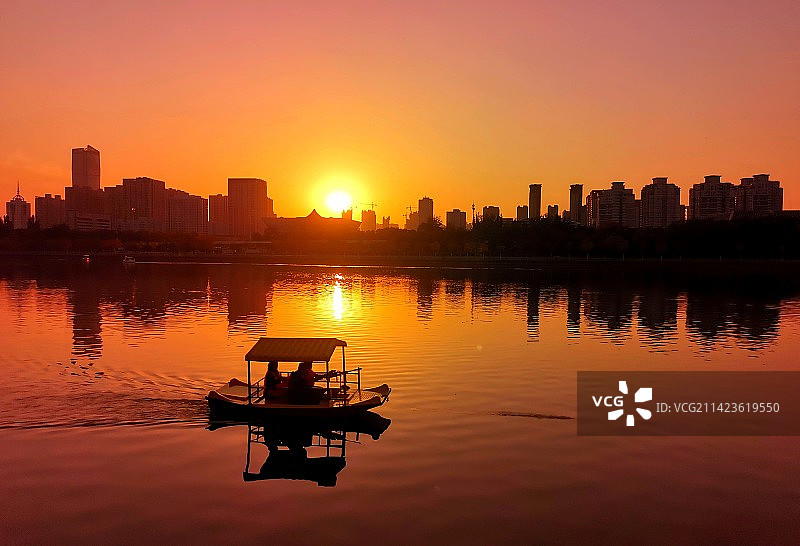 山西太原汾河公园（国家AAAA级旅游景区）景观图片素材