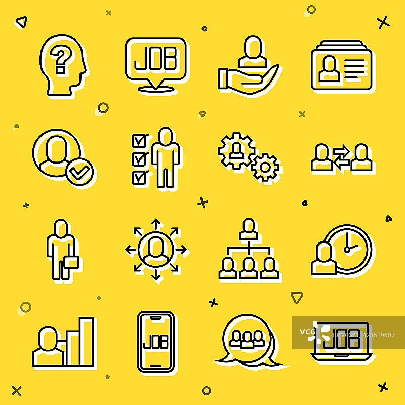 搜索招聘、工作时间、劳务交换图片素材