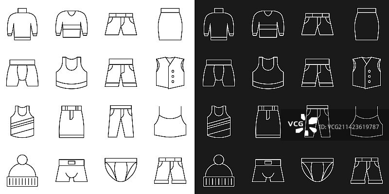 短裤或长裤女士露脐上衣banner套装图片素材