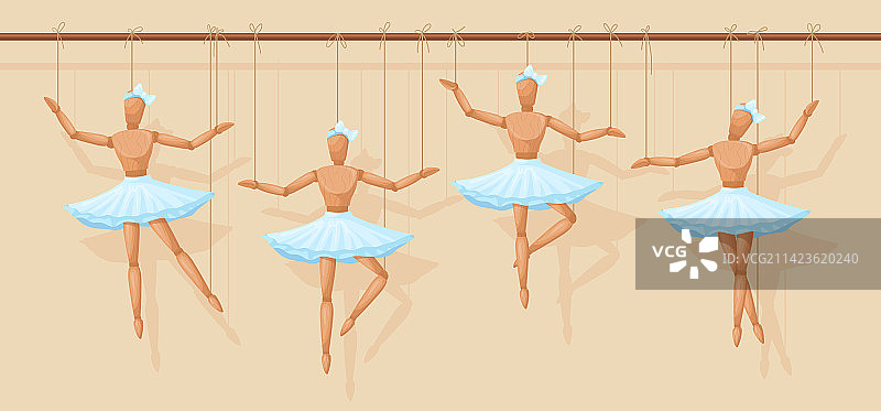 木偶芭蕾舞演员图片素材