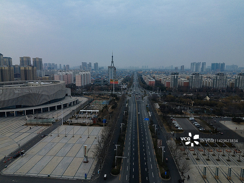 安阳 文化广场 博物馆 中华路 图书馆 万达广场 文峰区 鹏睿国际图片素材