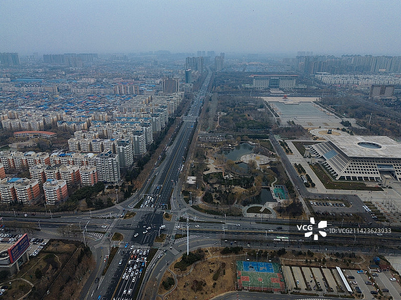 安阳 文化广场 博物馆 中华路 图书馆 万达广场 文峰区 鹏睿国际图片素材