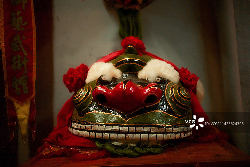 青狮表演图片素材