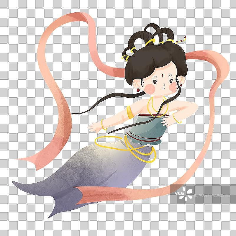 敦煌神女图片素材